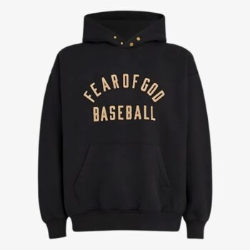 basebal essentials hoodie black